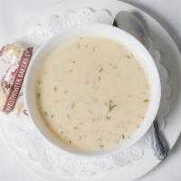 New England Clam Chowder · *contains bacon