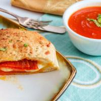 Pepperoni Calzone · Flavorful pepperoni and creamy cheese folded into a fresh made calzone.