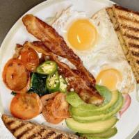 Egg Platter With Home Fries · Choice of toast and two eggs any style.