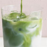 Iced Matcha Latte · Ceremonial grade matcha served over milk and ice