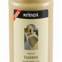 Sesame Tahini (1 Lb) · Nutty in flavor and velvety in texture, Krinos Tahini is made from pure, raw roasted ground ...