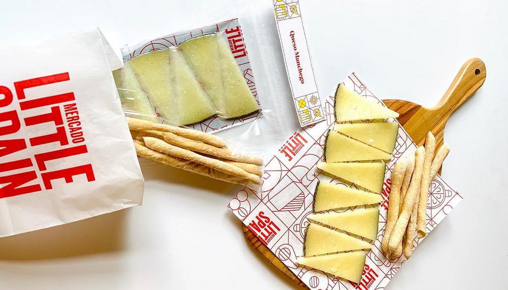 Diy Tapa De Queso Manchego Kit · Manchego cheese aged for 3 months served with quince paste, 2 ounce serving. Open and enjoy!