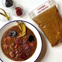 Diy Lentejas Con Chorizo Kit · Lentil stew with chorizo. Reheat and enjoy!
