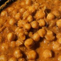 Punjabi Chole · Chickpeas cooked in a rich tomato onion gravy.