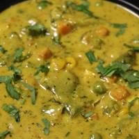 Mixed Veg Korma (Veg) · Mix vegetables cooked in korma gravy.