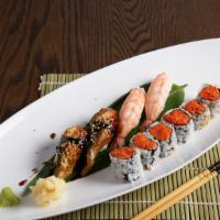 Para'S Sushi Combo B · 2 Pcs eel, 2 pcs shrimp. Spicy Tuna Roll.