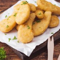 Corn Nuggets · Fried corn nuggets.