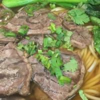 Lanzhou Original Noodle Soup  · Original Beef, Cilantro, and Beef Broth.