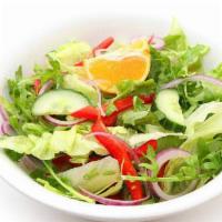 Tossed Salad · Served with choice of dressing.