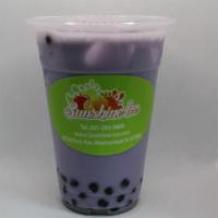Taro Milk Tea · Please choose the topping by yourself! It doesn't come with boba.
