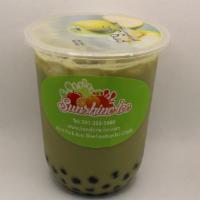 Matcha Milk  Tea · Please choose the topping by yourself! It doesn't come with boba.