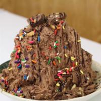 Chocolate Snow Ice · Please eat right away! It melts quickly.