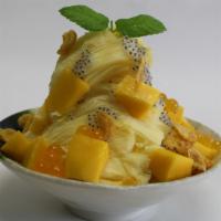 Mango Snow Ice · Please eat right away! It melts quickly.