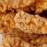 Chicken Fingers · Classic chicken fingers, fried & served with your choice of a side dipping sauce.