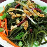 Homemade Seaweed Salad · Hot, vegetarian.