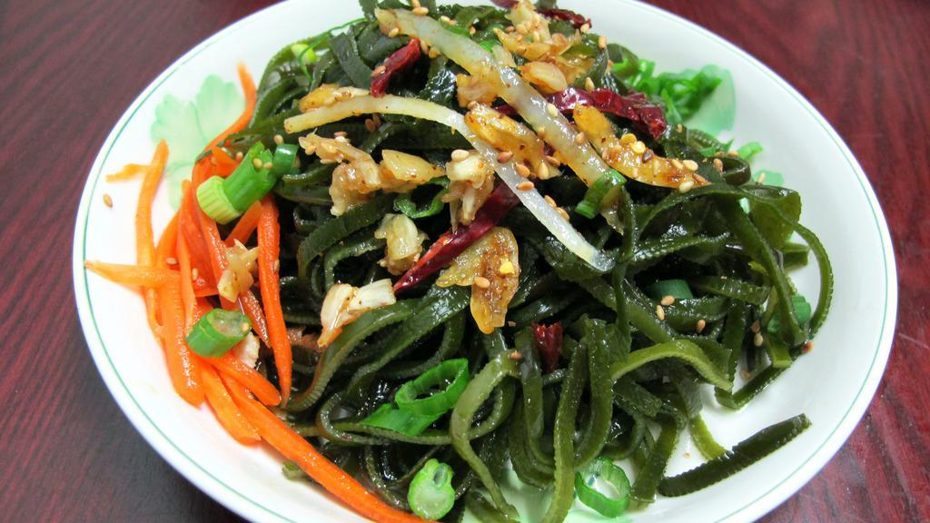 Homemade Seaweed Salad · Hot, vegetarian.