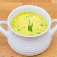 Mulligatwany Soup · A creamy blend of lentils and coconut cooked to perfection with Indian spices