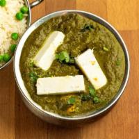 Saag Paneer · Spinach, Cheese and Garden Herbs.