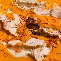 Murgh Korma Zafrani · Spring chicken saffron and creamy nut sauce.