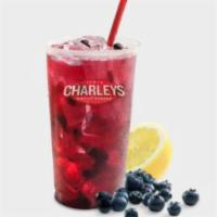 Blueberry Lemonade · Contains hand-mixed diced blueberry pieces.