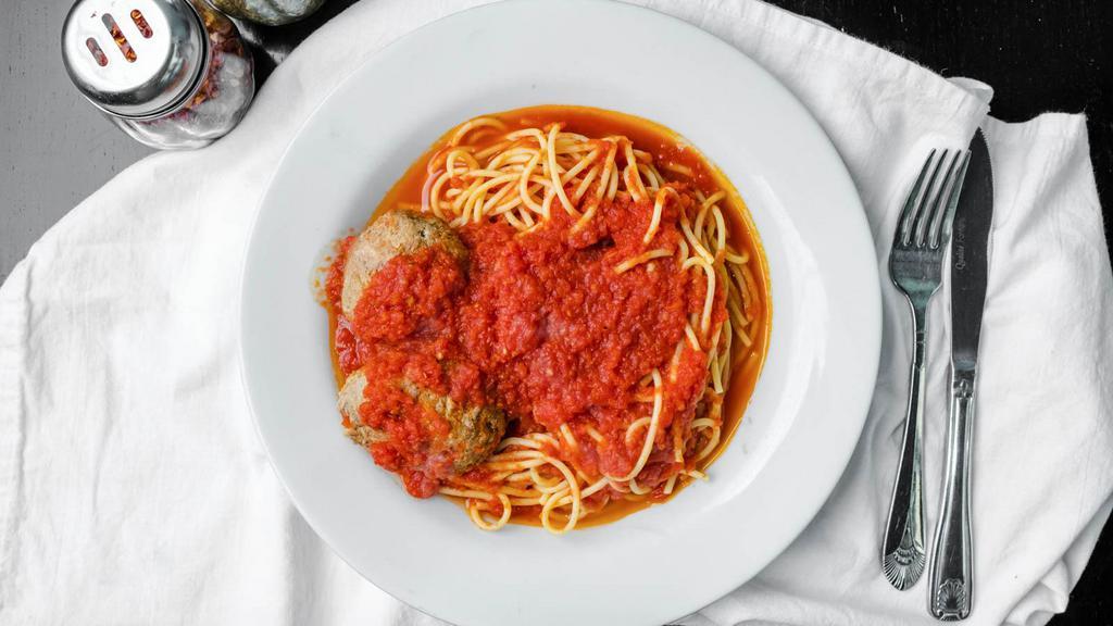 Spaghetti With Meatballs · With tomato sauce