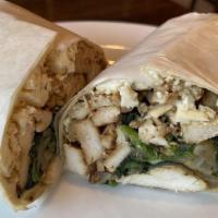 Florentine Wrap · Grilled chicken with feta cheese, spinach and onion.