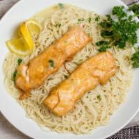 Chicken Francaise · Over rice or pasta.