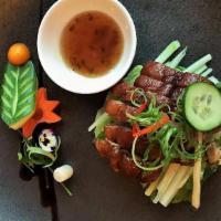 Roasted Duck Appetizer · With bone, cucumber.