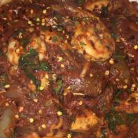 Jambalaya · Shrimp, sausage, chicken, bacon, tomato, basil, and cayenne peppers with a marinara red wine...