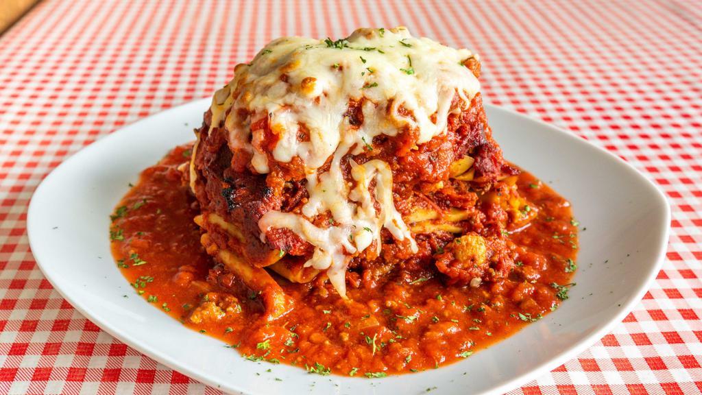 Lasagna · Most Popular. 
 Ricotta and mozzarella cheese with meat sauce.