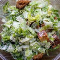 Vbc Caesar · chopped romaine, parmesan cheese, croutons tossed with a horseradish parmesan dressing