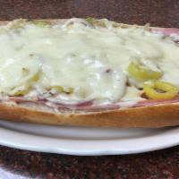 #10 Cold Sub Parmigiana · Ham, cheese, salami, and capicola Melted Toasted bread (Leave note if you do not want it toa...