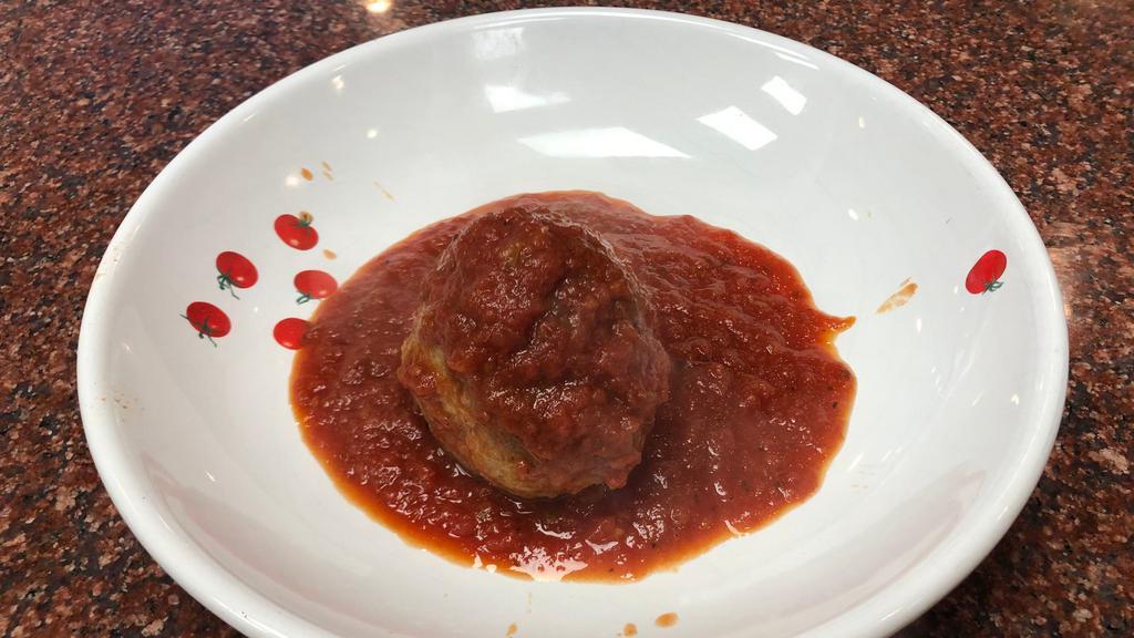 Side Of Meatball · Comes with 3 meatballs. Extra meatballs are $2.25 each.