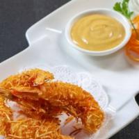 Shrimp Tempura Appetizer · Three jumbo shrimps ,broccoli,and string bean mixed in Japanese tempura flour and deep fried...