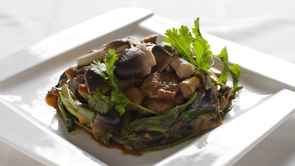 Shiitake Mushroom With Baby Bo Choi · Served with your choice of rice.