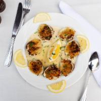Baked Clams · Served 6 to an order.