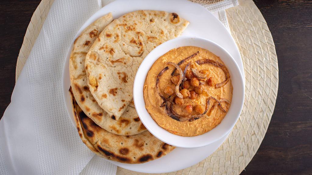 Hummus · Dip made from chickpeas.