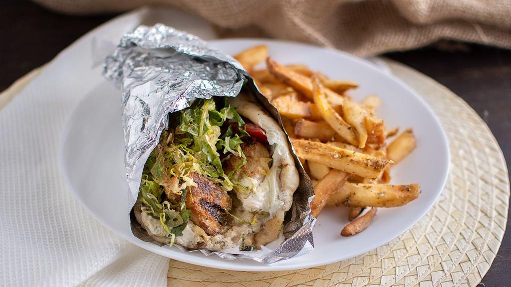 Chicken Souvlaki In A Pita · 