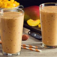 The Summer Smoothie · Peaches, mango, and low-fat yogurt with your choice of base.