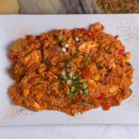 Chicken & Sausage Jambalaya · Hot. This is a wonderful combination of chicken, andouille sausage, tomatoes and 
