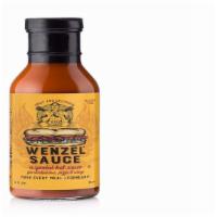Wenzel Sauce Gallon · Individual gallon container spicy & tangy hot sauce that is Gluten Free, Kosher and Vegetari...