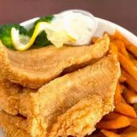 Fried Catfish (4) & Fries  · 