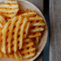 Waffle Fries · Hot. Crispy. Always delicious.