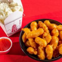 Sweet & Sour Chicken · Cooked with or incorporating both sugar and a sour substance.