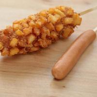 9 Potato Hot Dog · This is our classic dog with a delicious twist. It is made fresh with an all-meat sausage an...