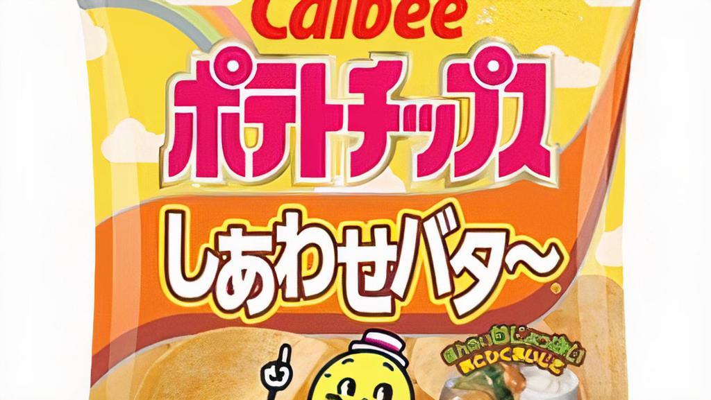 Calbee Potato Chips Honey Butter / カルビーしあわせバターポテトチップス · 