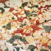 White Pizza · Crispy round pie topped with mozzarella cheese, aged romano cheese, seasoned ricotta and a d...