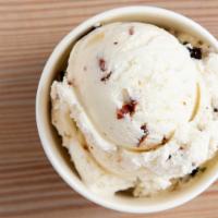 Almond Coconut Bar Ice Cream · Coconut ice cream with almonds and chocolate chips.