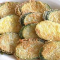 Hobak Jun · like fritter  , zucchini fritter ( korean style ) , rice and 4 kind of vegetable included ki...