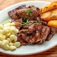 Anticuchos · Grilled beef hearts.